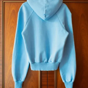 House Of Errors Zip Up Blue Hoodie